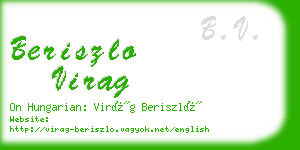 beriszlo virag business card